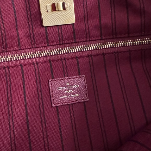 Authentic Louis Vuitton Monogram Empreinte Citadine PM Tote Bag Red - Picture 10 of 16